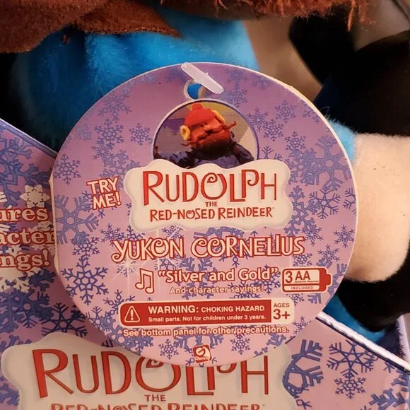 Gemmy Yukon Cornelius Plush of Rudolph The Red Nose Reindeer Animated Sings - Picture 5 of 6